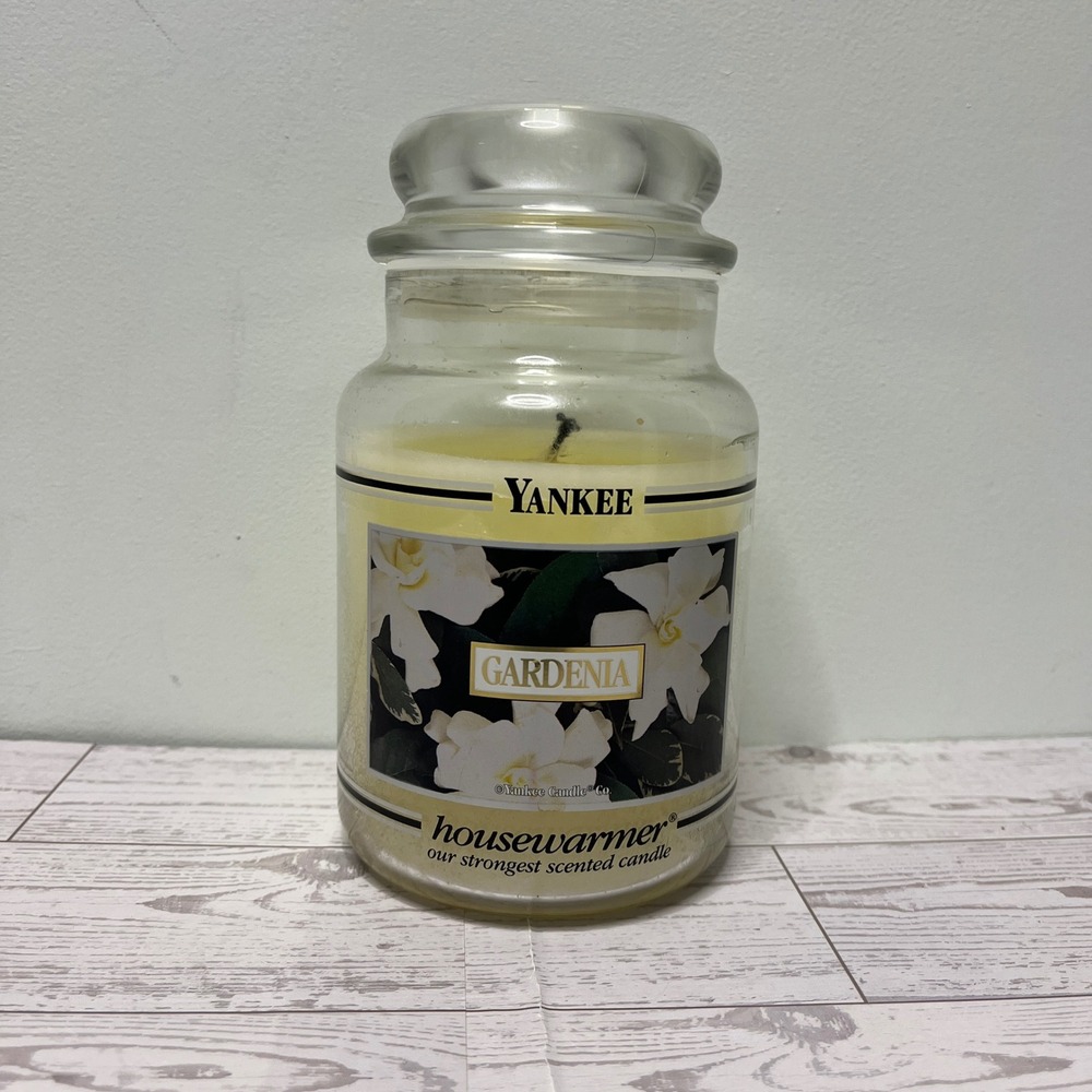 Yankee Candle Gardenia Housewarmer Large Jar Candle 22 oz‎ Retired Black Band